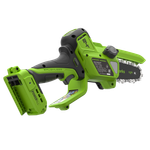 Цепная мини пила аккумуляторная Greenworks CS2410A, 24V, 10см, бесщёточная, с автоматической смазкой цепи, c 1хАКБ 2Ач и ЗУ (CS2410AUA)