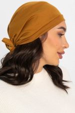 Чалма с бантом (горчичная) ЧБ3-23М LT Collection