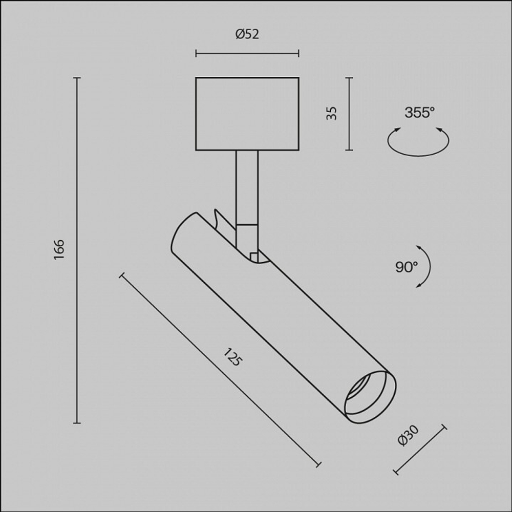 Светильник на штанге Maytoni Focus T C141CL-L125-6W3K-B