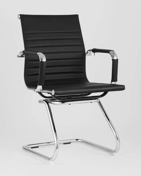 TopChairs Visit черное в обивке из экокожи