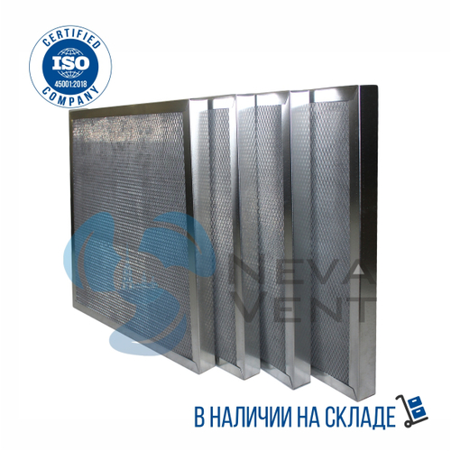 Фильтр металлический грубой очистки ФПМ 514х514х40 (50)