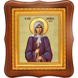 Александра Смолякова святая мученица. Икона на холсте.