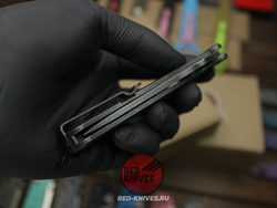 Нож Spyderco Slym - темная рукоять блэквош