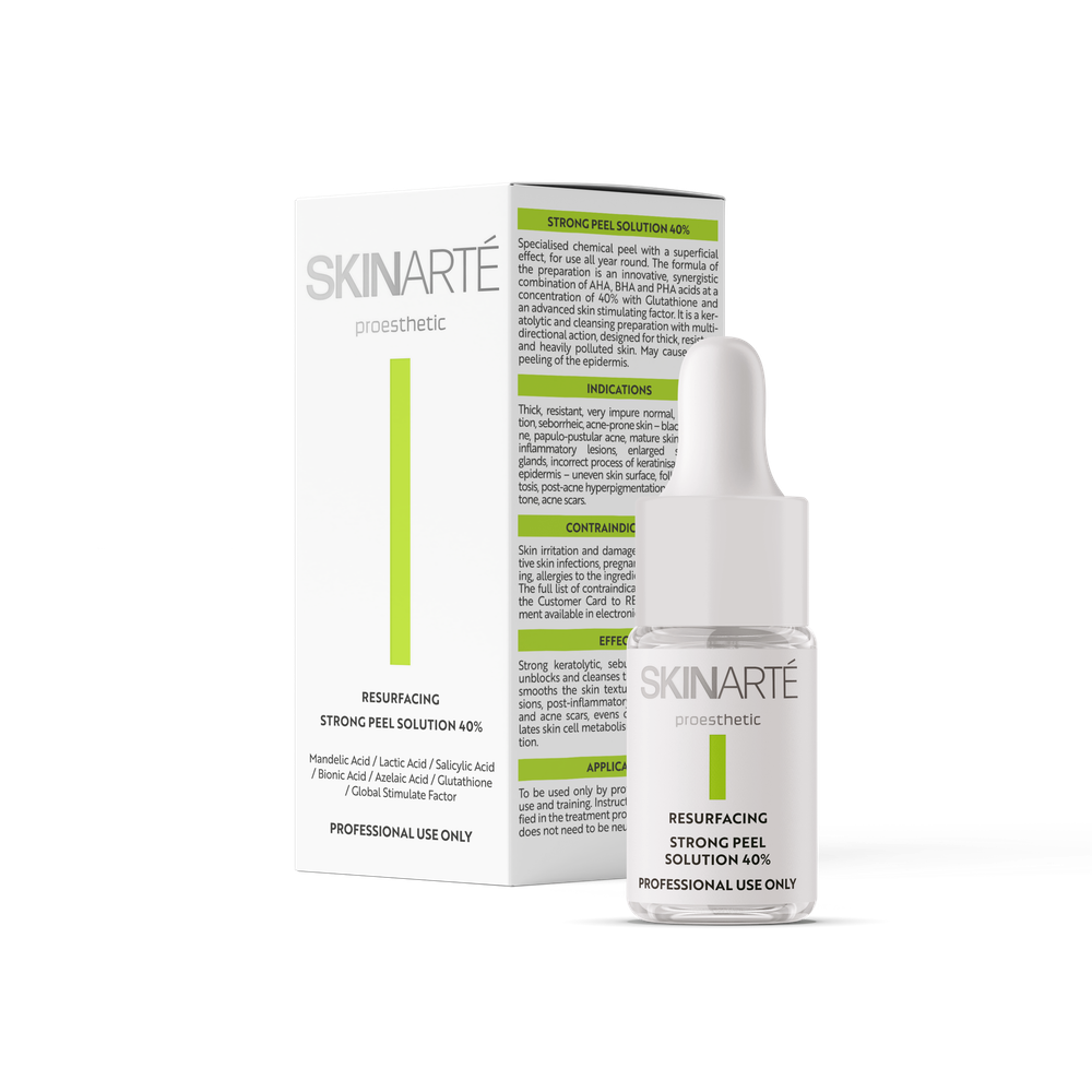 IS SKINARTÉ RESURFACING Пилинг с миндальной, молочной, салициловой, бионовой и азелаиновой кислотами 40% + глутатион 5 мл.