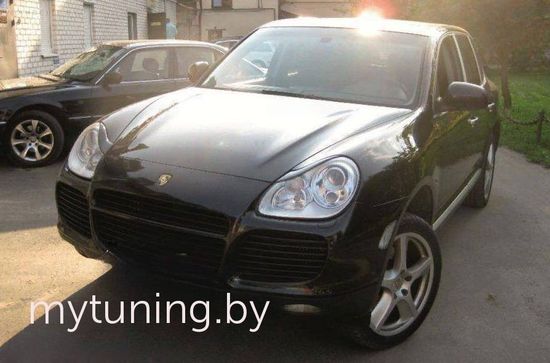 Реснички на фары для Porsche Cayenne 955