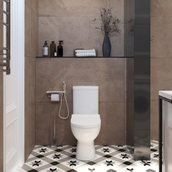 Гигиенический душ STWORKI Стокгольм HFSG35000 со смесителем, С ВНУТРЕННЕЙ ЧАСТЬЮ, хром, встраиваемый, настенный, латунь