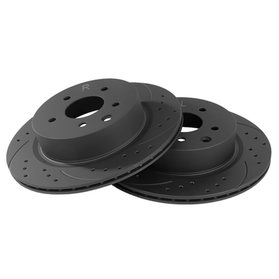 Диск тормозной задний перфорированный PRO-Line с покрытием (компл.2 шт) INFINITI EX/M35/M45/G37/NISSAN 350Z /D=308mm GANZ GIJ06069S