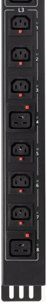 Блок распределения питания Powercom PDU-32AVMS24-18C3-6C9-3P