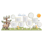 Комплект стендовых декораций Лось с карманами А4 серии Скандик