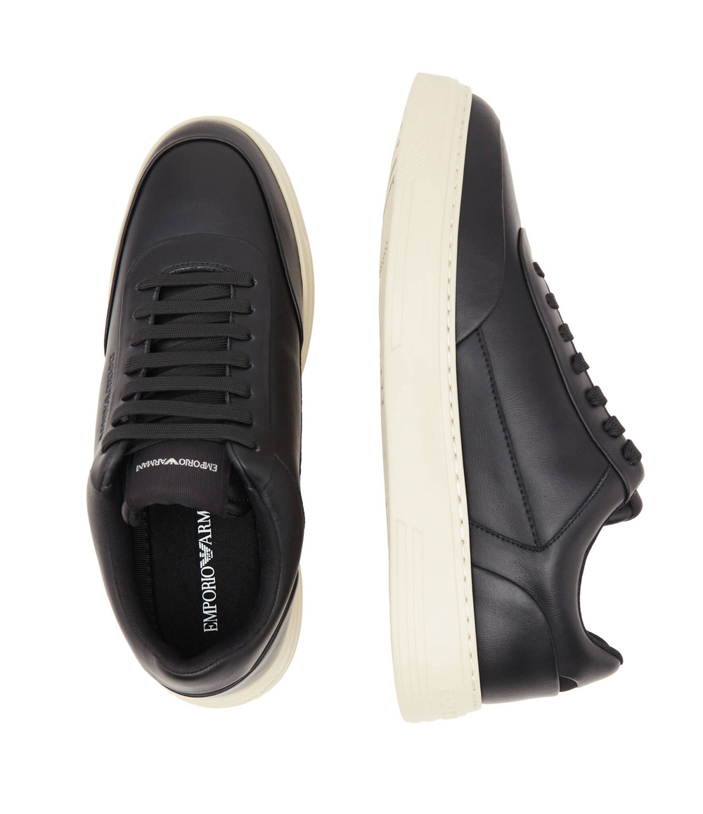 Кожаные кроссовки Emporio Armani - черный(X4X645 XN013)