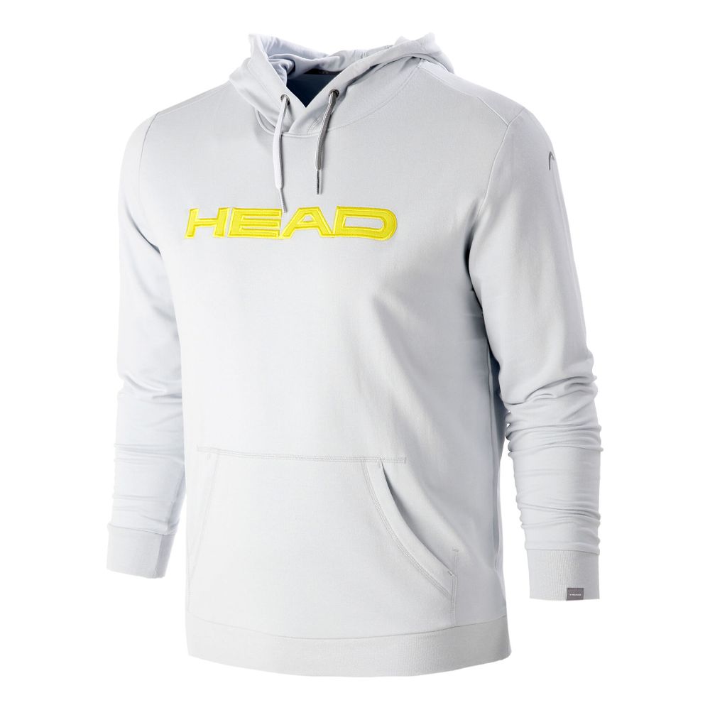 Мужская кофта теннисная HEAD Extrem Club Byron Hoody Special Edition Men - Lightgrey, Yellow