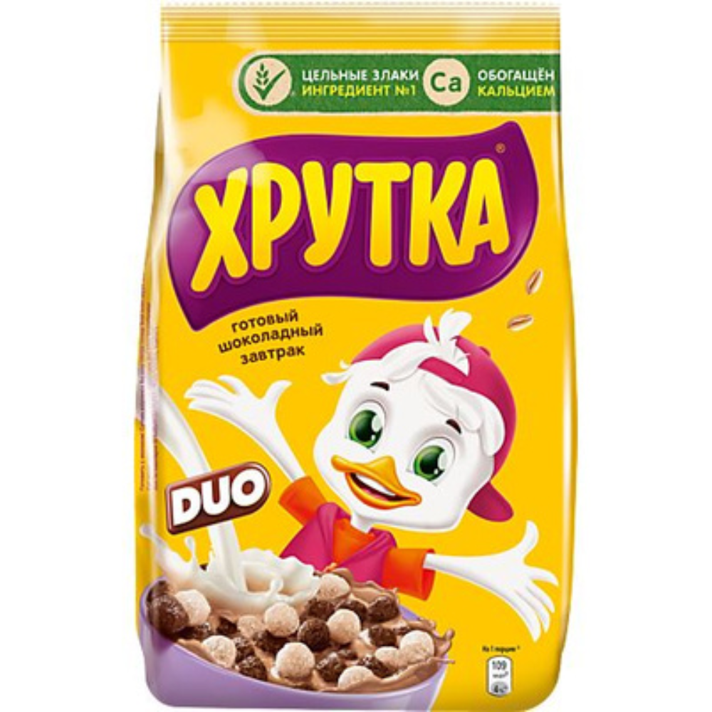 Готовый завтрак Nestle Хрутка шоколадный Duo 230 гр