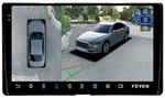 Магнитола для Toyota Sienna 3 2014-2020 - Teyes CC3-2K-360 на Android 10, 2K QLED, 6Гб+128Гб, CarPlay, 4G SIM-слот, 4 камеры в комплекте