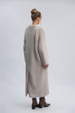 Пальто однобортное без воротника