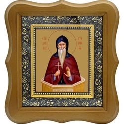 Даниил Столпник Преподобный. Икона на холсте.