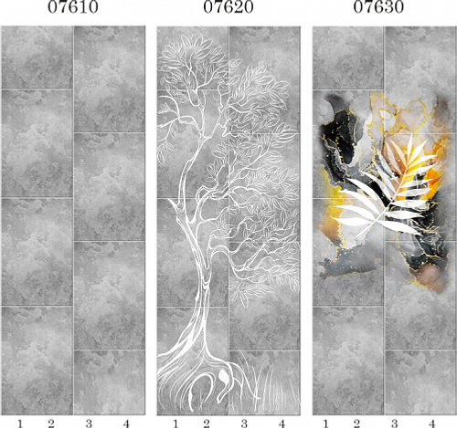 Панель ПВХ фотопечать 3D Panda Отражение 2700х250 мм