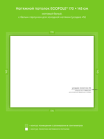 Натяжные потолки 2.5 м2, 0.9 м2