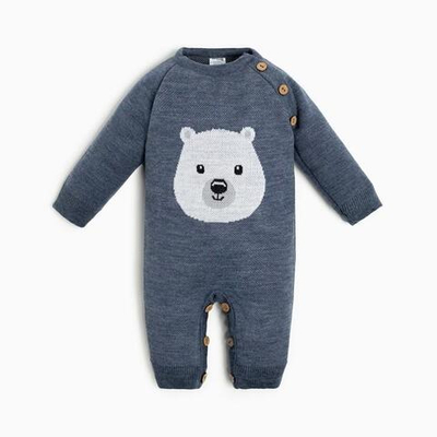 Комбинезон вяз. "Мишка" рост 62-68 см 7774833 (Крошка Я)