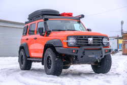 Tank300 Бампер силовой передний STC с противотуманными фарами СТГ и 2-х цветной балкой дальнего света