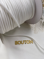 Шнур круглый белый метражом 5 мм