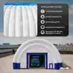 Ангар надувной для спецтехники «Индиго» 30х15х10 м — из ПВХ, синий