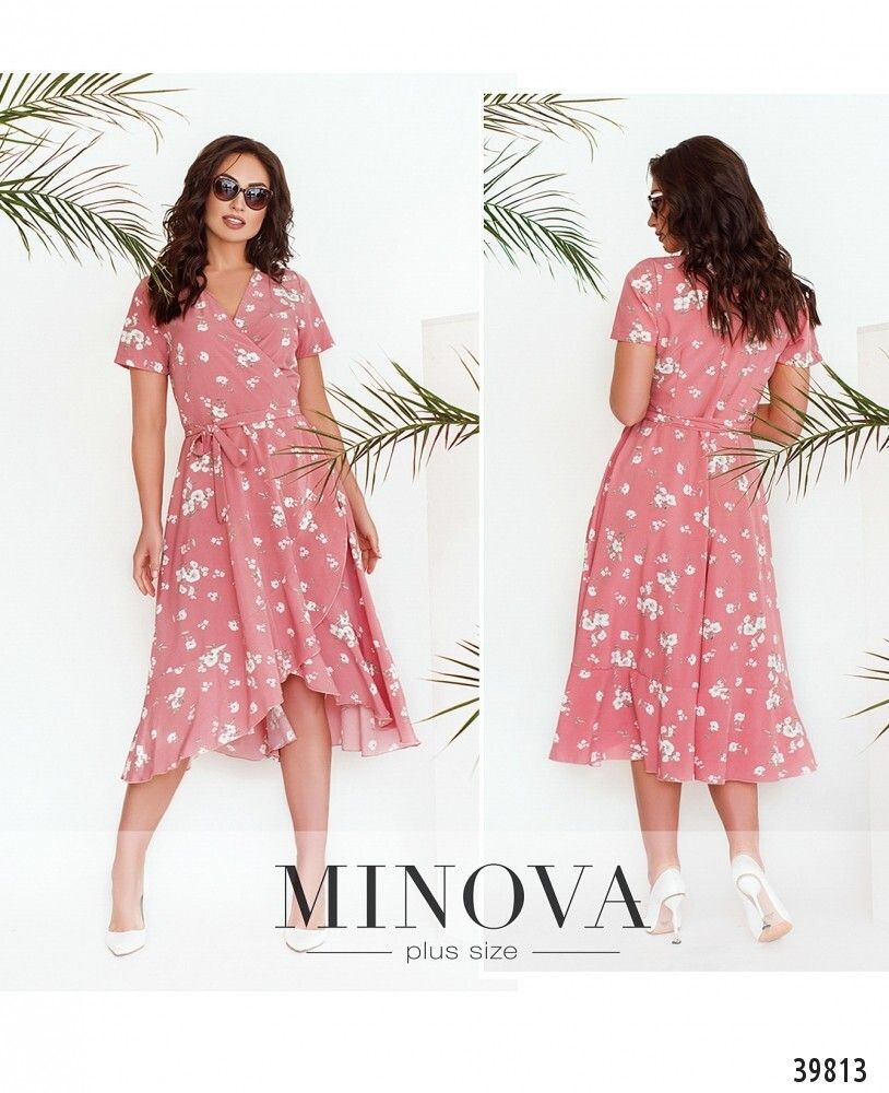 Платье 3152B-розовый Minova Платье 3152B-розовый Minova