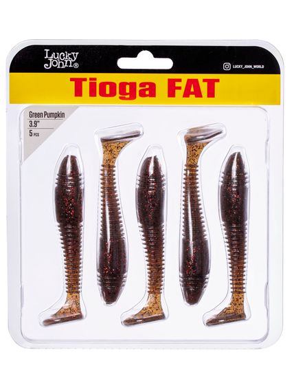 Виброхвосты съедобные LJ Pro Series TIOGA FAT 3.9in (10 см), цв. PA03, 5 шт.