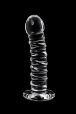 Фаллоимитатор Sexus Glass стеклянный прозрачный 15 см