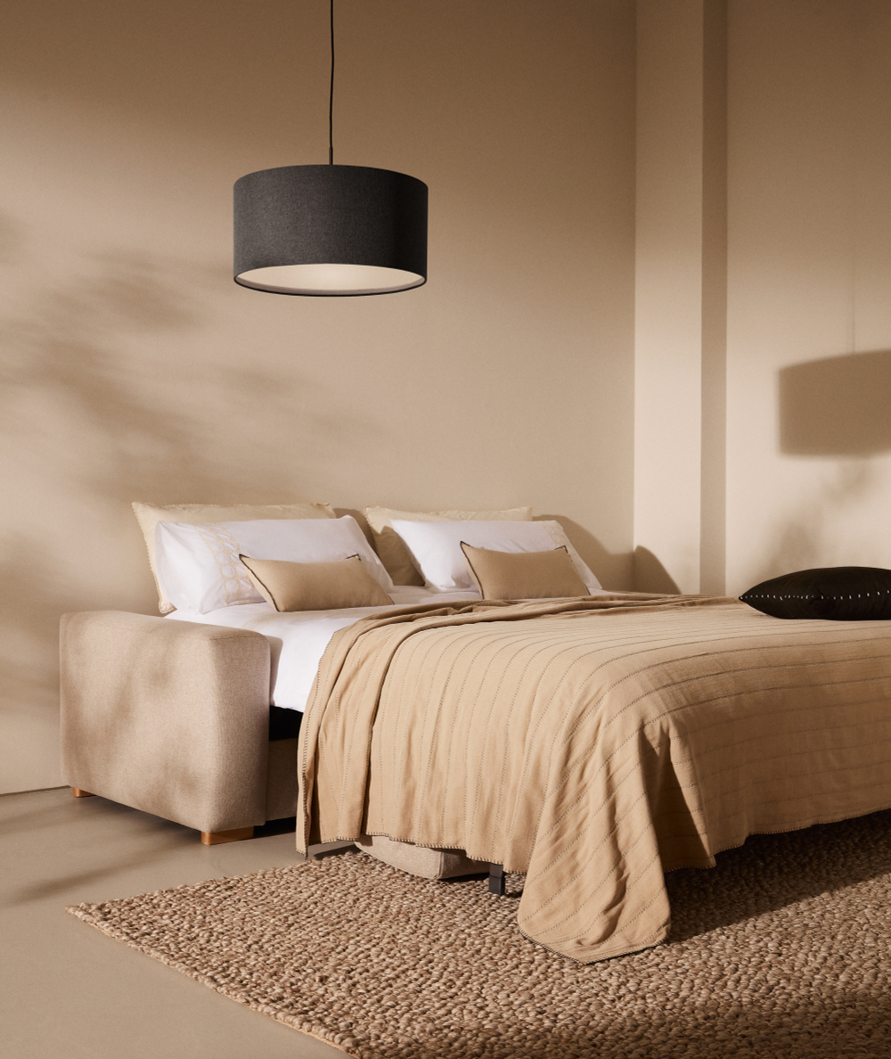 Anley 3-местный диван-кровать бежевого цвета 224 см