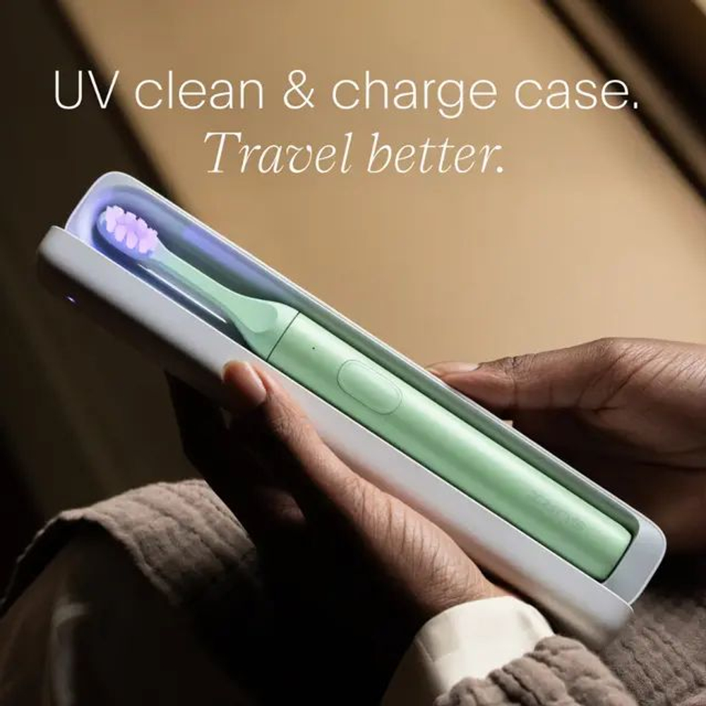 SURI Электрическая зубная щетка 2.0 Sonic Electric Toothbrush with UV Cleaning Travel Case, Winter Fern