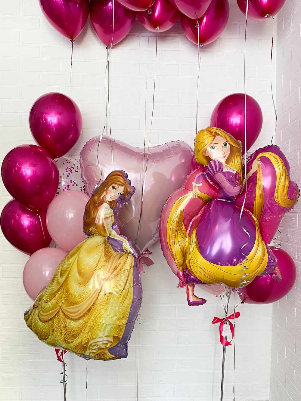 №7 Фуксия Гелиевый шар Зеркальный с обработкой (БГ-17)  Изображение2