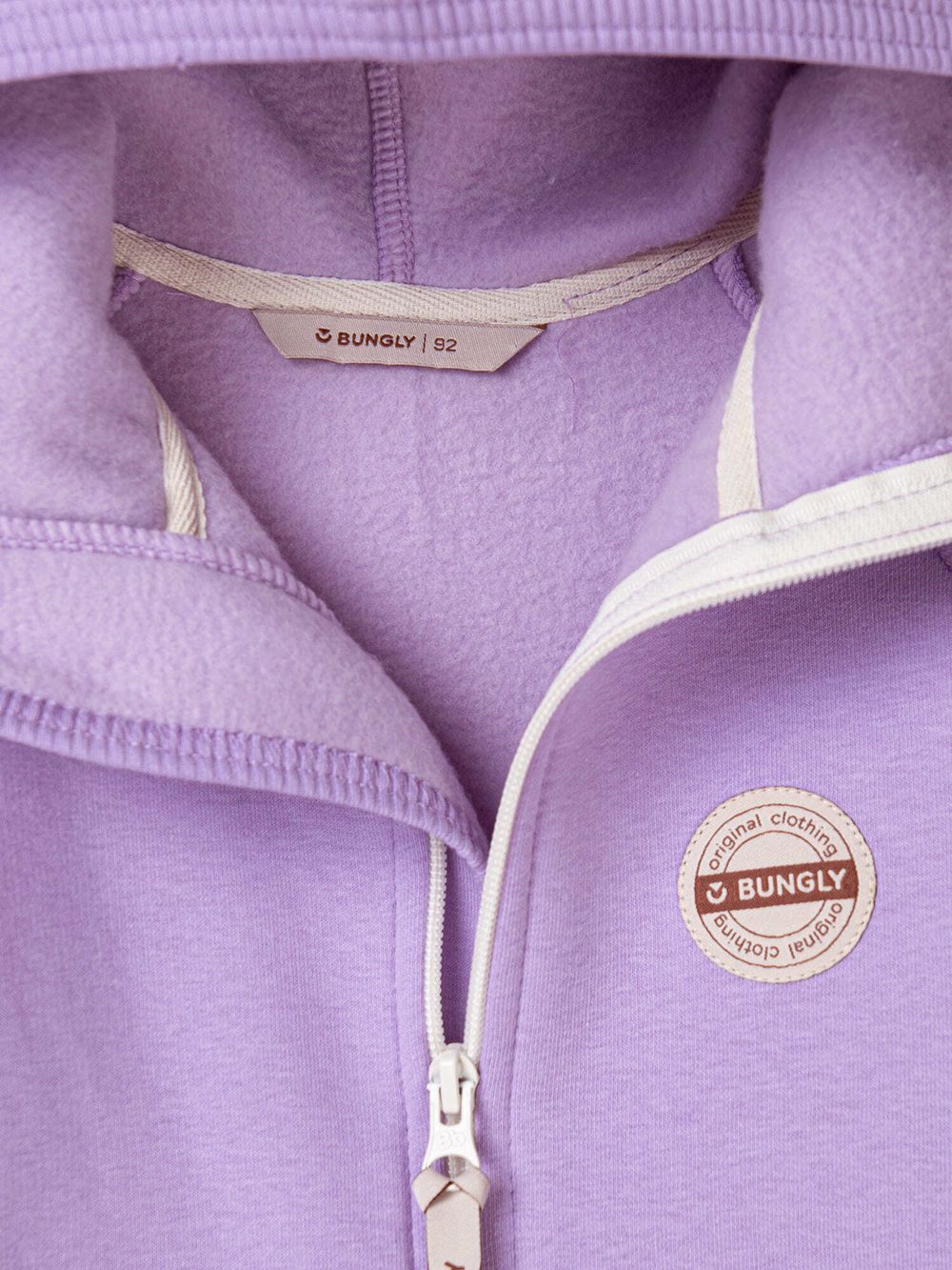 Комбинезон с клапаном и капюшоном "Лаванда" утепленный