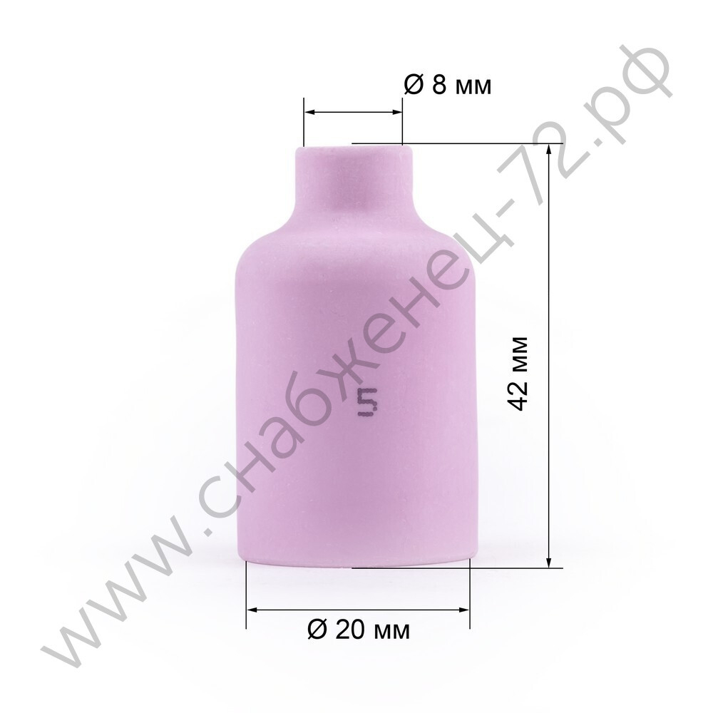 Varteg Сопло керам. 8,0мм № 5 газ.линза (701.0421/ТС0032, 42мм, пр-во FoxWeld/КНР)