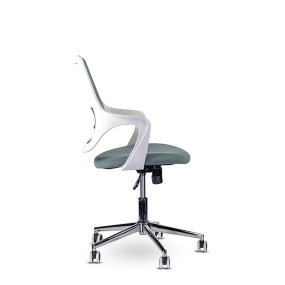 Кресло М-804 Ситро/Citro whitePL хром Ср QH21-1307 (бирюза)