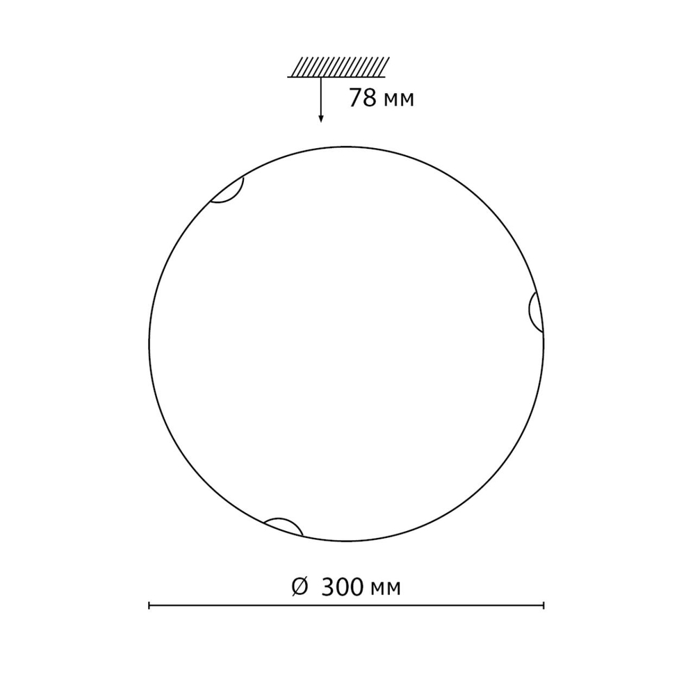 7602/BL SNOK SN 000 Светильник стекло/белое/золото LED 24Вт 4000K D300 IP20 AMMONITE