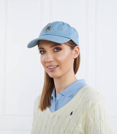 кепка naturally th soft cap Tommy Hilfiger - голубой(AW0AW14528)