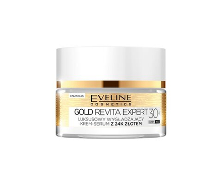 Eveline Cosmetics Gold Revita Expert - укрепляющий разглаживающий крем с золотом /  30+ 50  ml  / GTIN 5901761965407