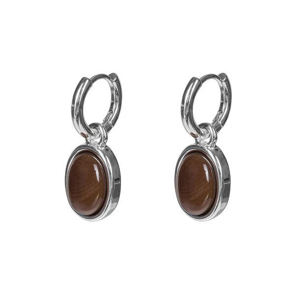 Серьги Fiore Luna COFFE AGATE LE1201 BR/S