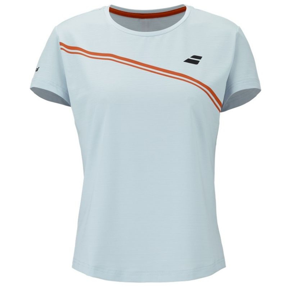 Женская теннисная футболка Babolat Exercise Graphic - illusion blue