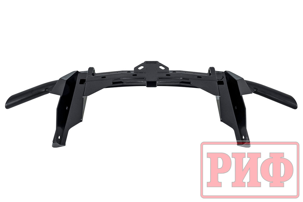 Бампер задний силовой/защита штатного бампера Renault Duster 2015-2020 c квадратом под фаркоп РИФ