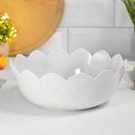 Набор салатников 4шт "Basilic", белый мрамор