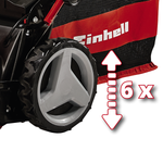 Газонокосилка аккумуляторная 4х18V Einhell GE-CM 47см 75л 30,5кг 4АКБ 4Ач и ЗУ самоходная