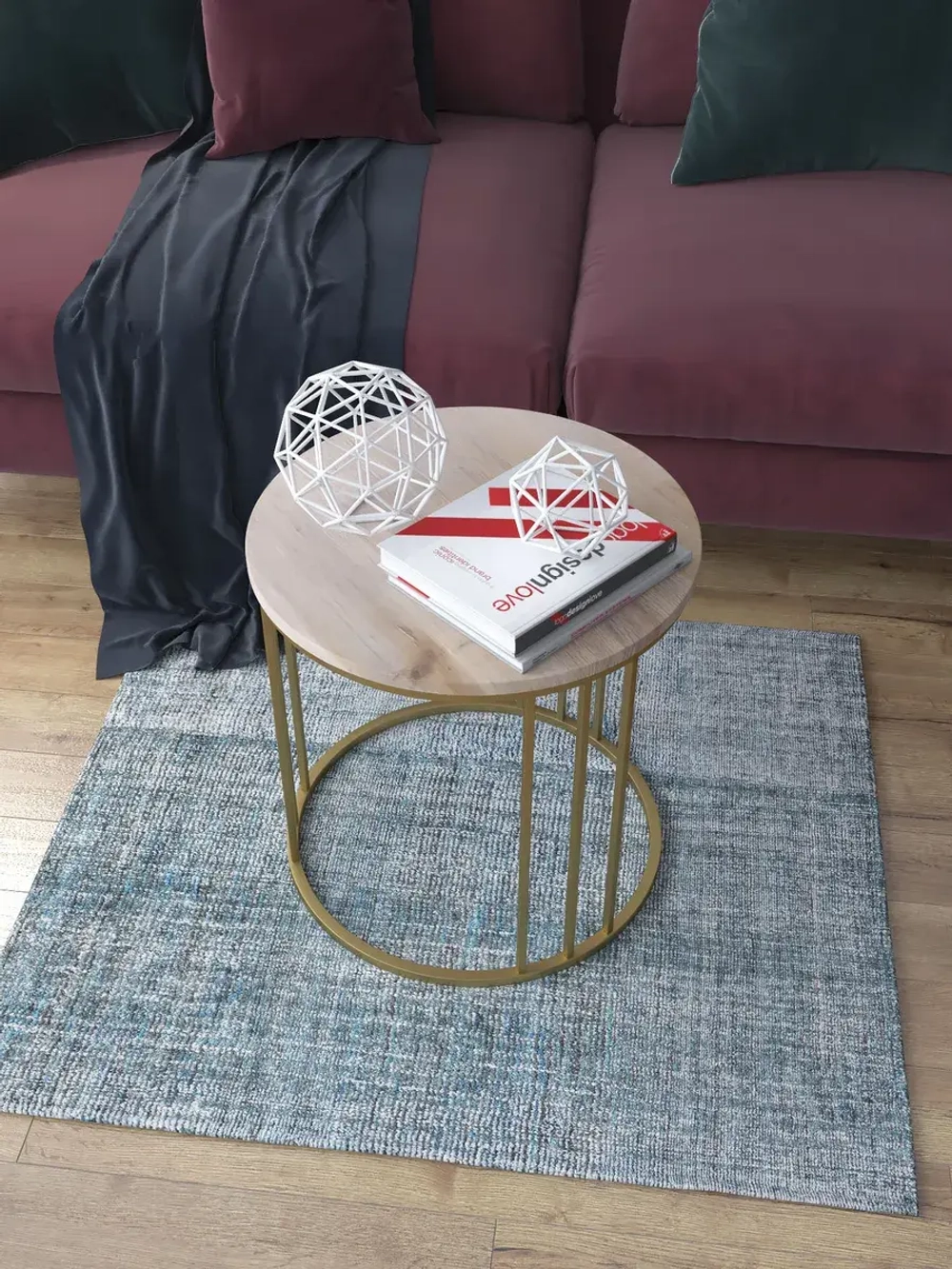 Журнальный стол Трио малый - ЗД - МДФ в ПВХ