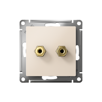 Розетка аудио 2-м AtlasDesign беж. SE ATN000287