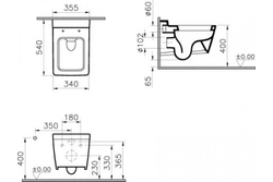 Унитаз  сиденьем микролифт VitrA T4 4464B003-0075