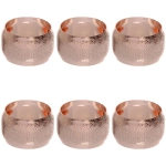 Набор колец для салфеток 6шт «Лайн» 4,5*2,8см, розовое золото