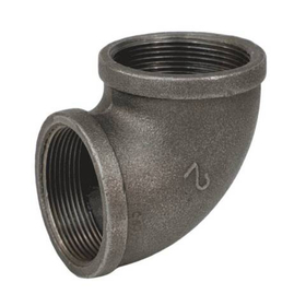 Угольник черный, внутренняя резьба, Fittex PLUS