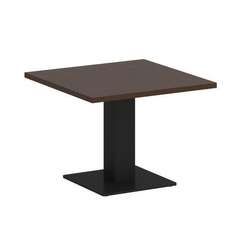 First Стол журнальный квадратный KSJ-2 Венге Цаво/Металл Черный 600*600*450