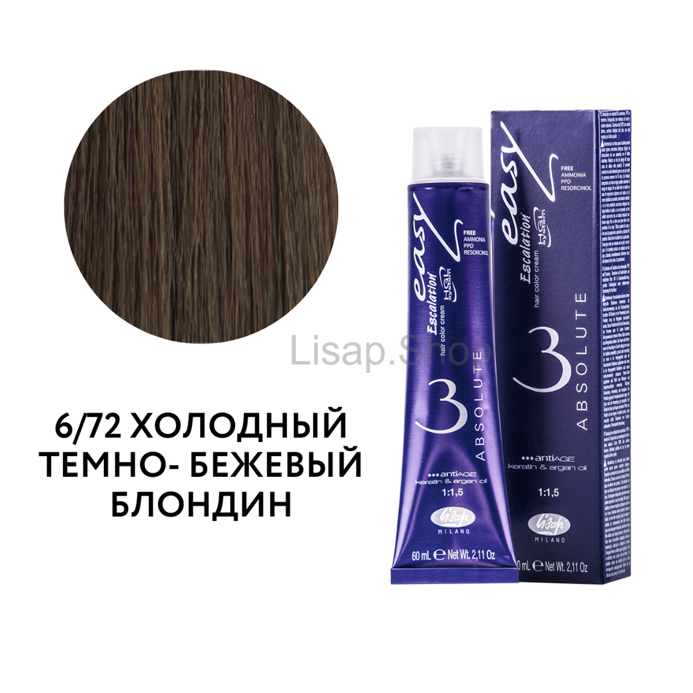 Безаммиачный перманентный крем-краситель для волос "Escalation Easy Absolute 3"