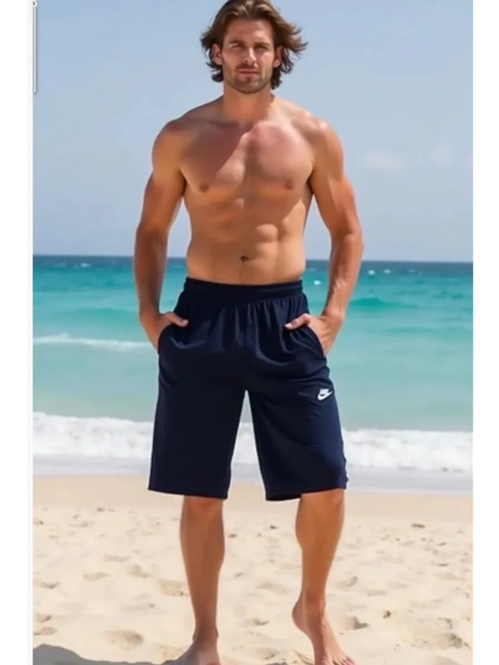 Шорты спортивные Nike удлиненные бриджи